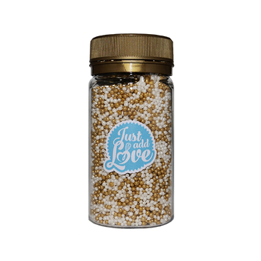 Missanga Ouro e Branco 75 gr